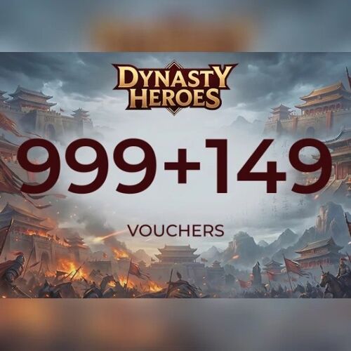 Dynasty Heros - 999 Voucher + 149 Voucher Direct Top-Up - GLOBAL