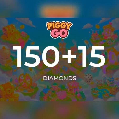 Piggy GO - 150 + 15 Diamonds Direct Top-Up - GLOBAL