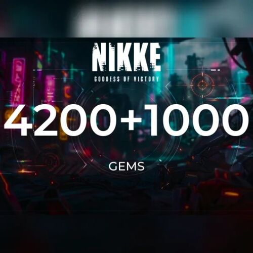 Goddess of Victory: Nikke - 4200 + 1000 Gems Direct Top-Up - GLOBAL