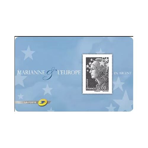 France 2008, Très Beau Timbre Neuf** Luxe Marianne De Beaujard, 5 Euros En Argent Autoadhésif, Timbre En Double Numérotation Yvert Et Tellier 4242 Et 193.