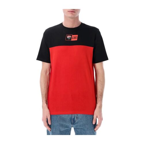 T-Shirt Homme Ducati Corse Marc Márquez 93 ¿ Officiel Motogp Noir Et Rouge