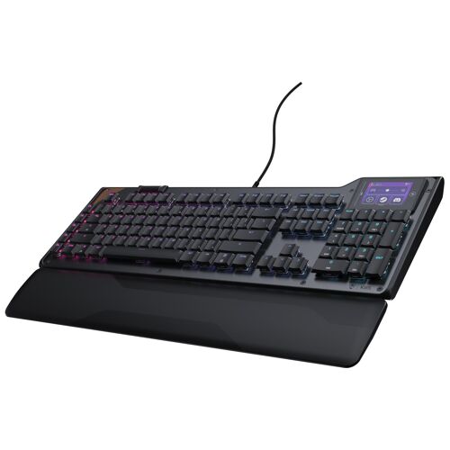 Turtle Beach Command Series KB5 Clavier Gaming mécanique Taille Standard avec écran Tactile 2,4", Touches Titan discrètes, Interrogation 8K et Capuchons de Touches PBT Double Frappe - (FR AZERTY)