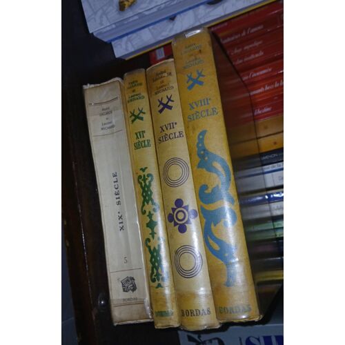 Les Grands Auteurs Français Au Programme Lot De 4 Livres André Lagarde, Laurent Michard Xvi, Xvii, Xviii Et Xix E Siècle.