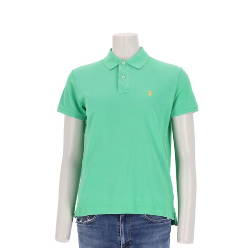 Reconditionné - Polo Manches Courtes Femme Vert Polo Ralph Lauren - Col Polo - Taille M - Femme - Vert