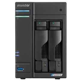 ASUSTOR Lockerstor 2 Gen2+ AS6702T V2 - Serveur NAS - 2 Baies - SATA 6Gb/s - RAID JBOD, 0, 1, 5, 6, 10 - RAM 4 Go - 5 Gigabit Ethernet - iSCSI support
