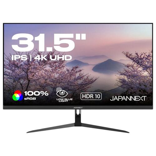 JAPANNEXT JN-IPS315UHDR - Écran LED - 31.5" - 3840 x 2160 4K @ 60 Hz - IPS - 350 cd/m² - 1000:1 - HDR10 - 5 ms - 3xHDMI, DisplayPort - haut-parleurs