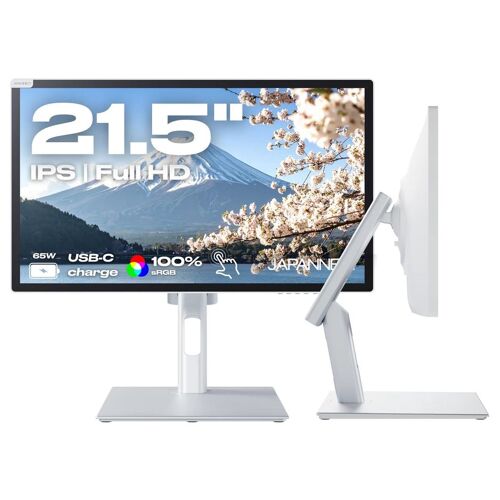 JAPANNEXT JN-IPS2152FHDR-C65W-FLD-T - Écran LCD - USB - 21.5" - écran tactile - 1920 x 1080 Full HD (1080p) @ 75 Hz - IPS - 250 cd/m² - 1000:1 - 8 ms - HDMI, USB-C - haut-parleurs