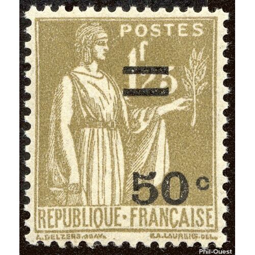 Type Paix Surchargé Hors Série Année 1934 N° 298 Yvert Et Tellier Luxe