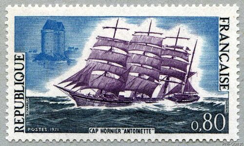 Quatre-Mâts Cap-Hornier "Antoinette" Année 1971 N° 1674 Yvert Et Tellier Luxe