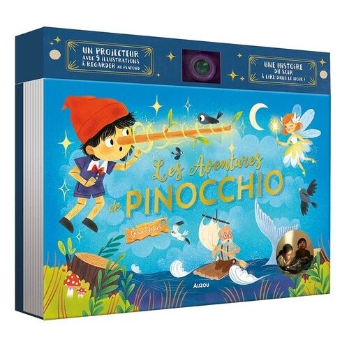 Les Aventures De Pinocchio - Un Projecteur Avec 9 Illustrations À Regarder Au Plafond
