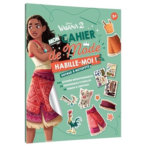 Mon Cahier De Mode Vaiana 2 - Voyage À Motufetù