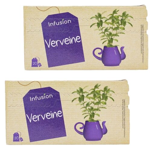Lot 2x Infusion Verveine - Boîte 30g