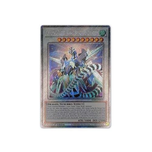 Yu Gi Oh Ra04 Fr059 Dragon Synchro De L'Aile Claire De Cristal Platinum