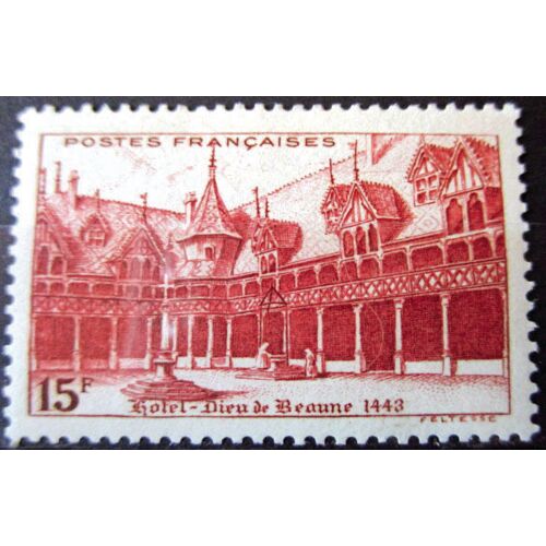 1942. F539: Hôtel-Dieu De Beaune. Légende: Postes Francaises.