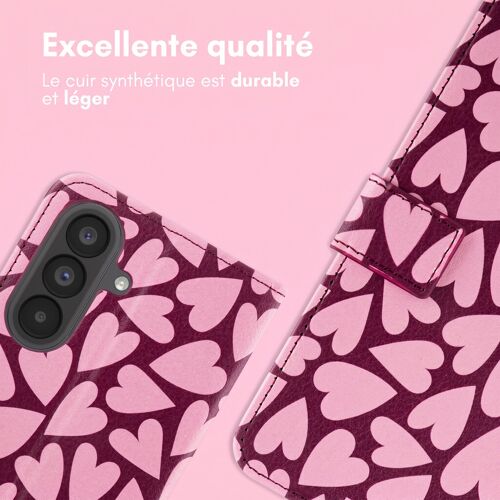 imoshion Étui de télephone portefeuille Design Samsung Galaxy A37 (5G) Hearty Blush