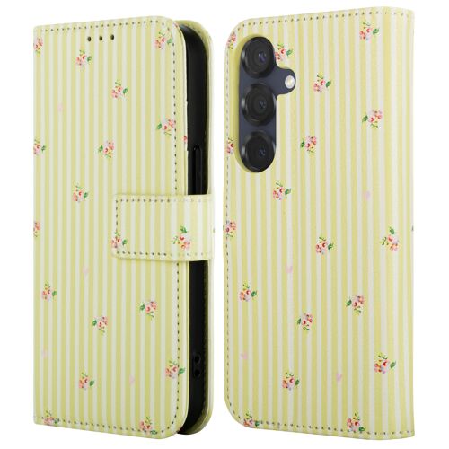imoshion Étui de télephone portefeuille Design Samsung Galaxy S25 Garden Stripes