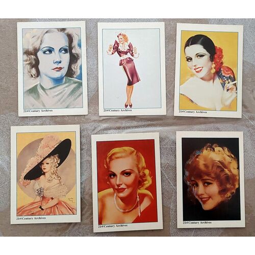 Hollywood Pin Ups, Lot De 6 Trading Cards - Série 21st Century Archives