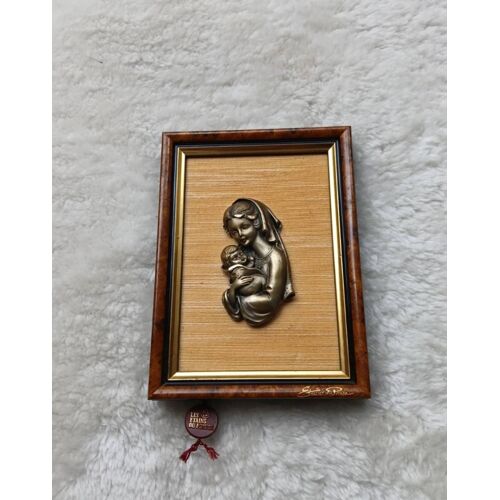 Tableau étain Vierge à l'Enfant Les Étains du Prince original