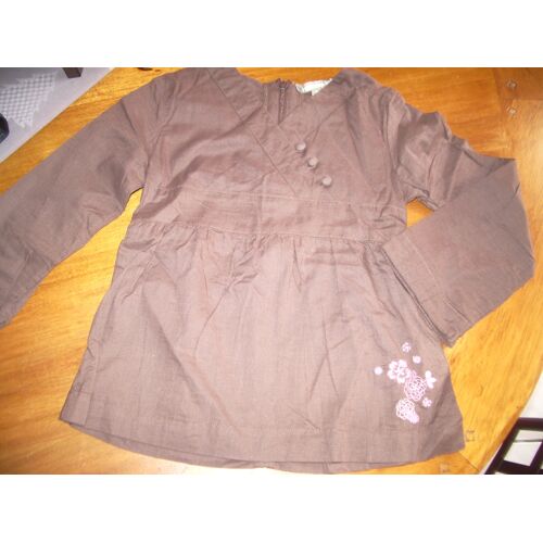 Tunique Vynil Fraise Marron Taille 6 Ans