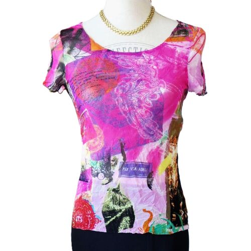 Top Garella Taille 36 Multicolore Polyester Stretch Tbe