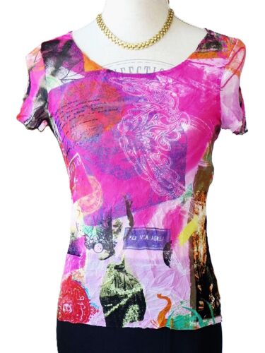 Top Garella Taille 36 Multicolore Polyester Stretch Tbe