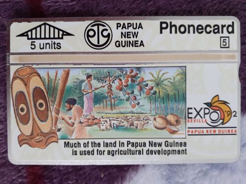 Télécarte Papouasie Nouvelle-Guinée 5 Unités