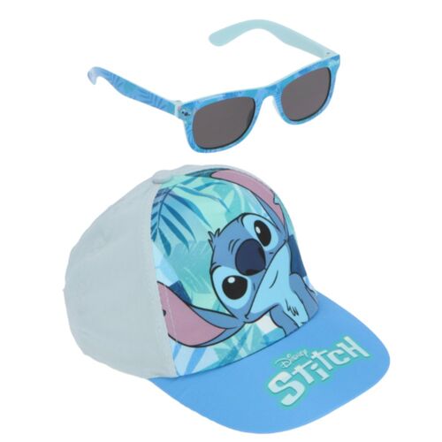Ensemble Casquette Et Lunettes Uv Lilo Stitch 4-8 Ans (53 Cm) Bleu (Taille Taille Unique,Couleur Bleu)