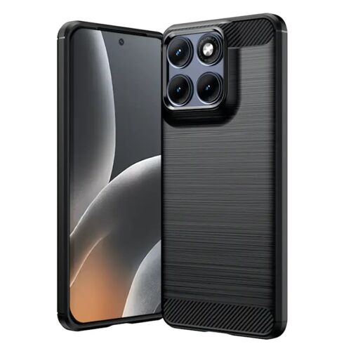 Coque pour Motorola Edge 70 Fusion 5G - housse etui silicone gel carbone + verre trempe - NOIR