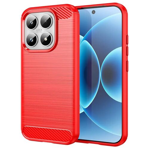 Coque pour Xiaomi 17 5G - housse etui silicone gel carbone + film ecran - ROUGE