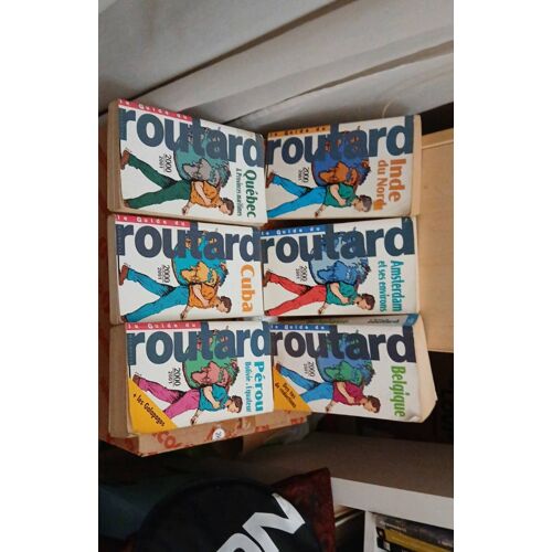 Le Guide Du Routard 2000/2001 Lot De 6 Livres Inde Du Nord , Amsterdam, Belgique, Québec, Cuba, Perou Bolivie Equateur.