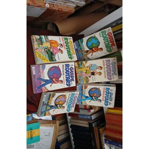 Le Guide Du Routard Moustachu 1986 À 1995 : Italie, Provence Côte D'Azur, Inde , Nepal , Ceylan, Sud Ouest, Mexique. Guatemala, Allemagne Lot De 6 Guides.