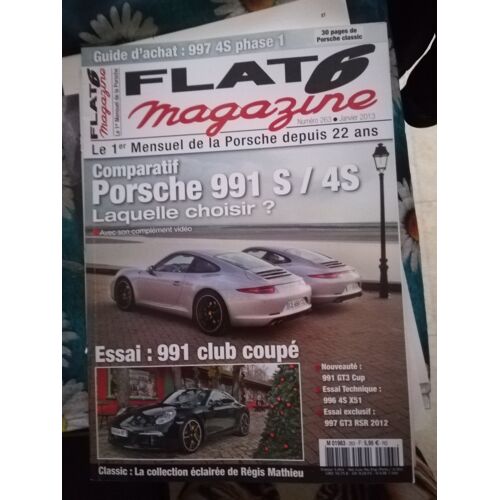 Flat 6 263 De 2013 991 Gt3 Cup,991s,991 4s,991s Club Coupe,997 Carrera 4s Phase 1,997 Gt3 Rsr,996 4s 3.6 X51,Carrera Targa 3.2