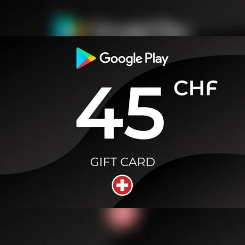 Google Play Gift Card 45 CHF Key - SWITZERLAND