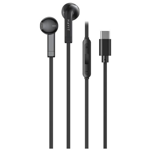 Havit E336C Casques Avec fil Ecouteurs Musique USB Type-C Noir