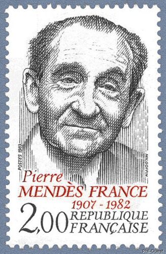 Hommage À Pierre Mendès France Année 1983 N° 2298 Yvert Et Tellier Luxe