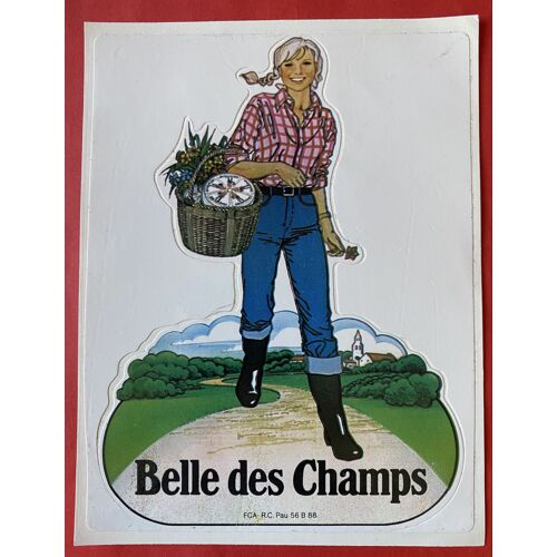 Autocollant Belle Des Champs - Fromage - Bongrain 