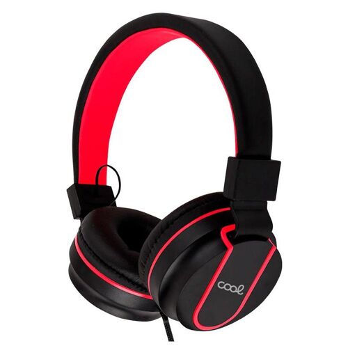 COOL Accesorios Toronto Casques Avec fil Arceau Gaming Noir et Rouge