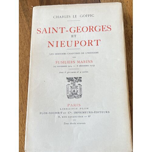 Saint Georges Et Nieuport De Charles Le Goffin 