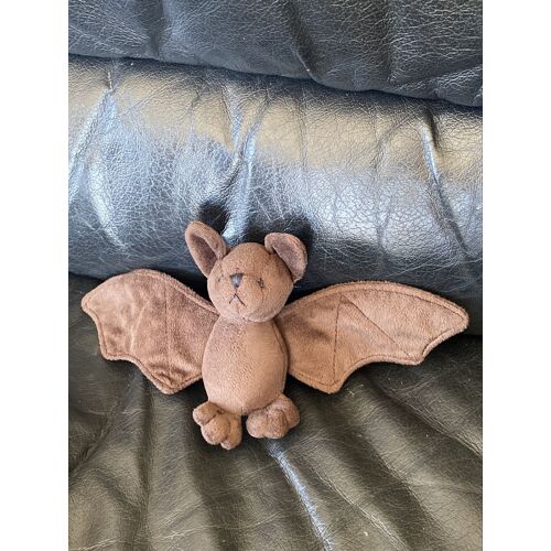 Peluche doudou chauve souris marron noir petjes world 11cm