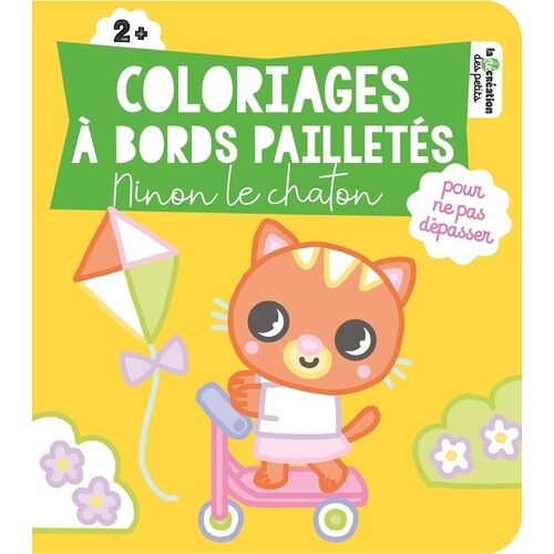 Ninon Le Chaton - Coloriages À Bords Pailletés
