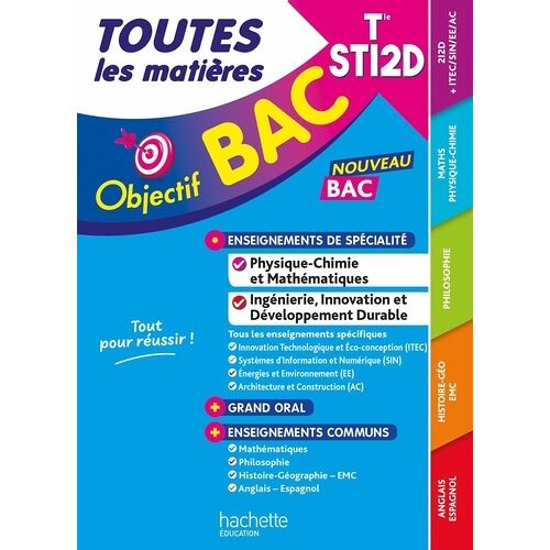 Objectif Bac - Terminale Sti2d Toutes Les Matières