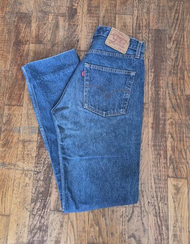 Jean Levis 501 Bleu Vintage Taille 40 W30 L34 Regular Straight Homme Denim Usa