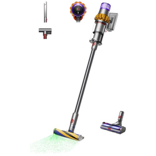 Dyson V15 Detect Absolute Aspirateur-balai 2 en 1 Batterie Sec HEPA Sans sac 0,77 L Acier inoxydable