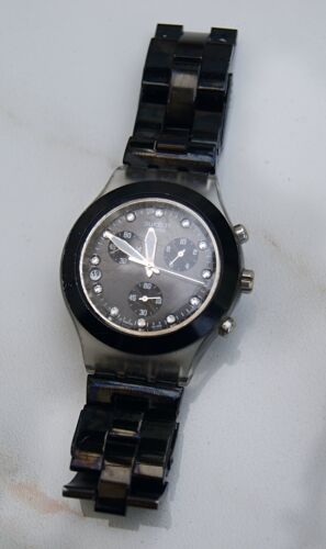 Full Blooded Night - Swatch Diaphane Chrono - Svck4035g, Modele Rare