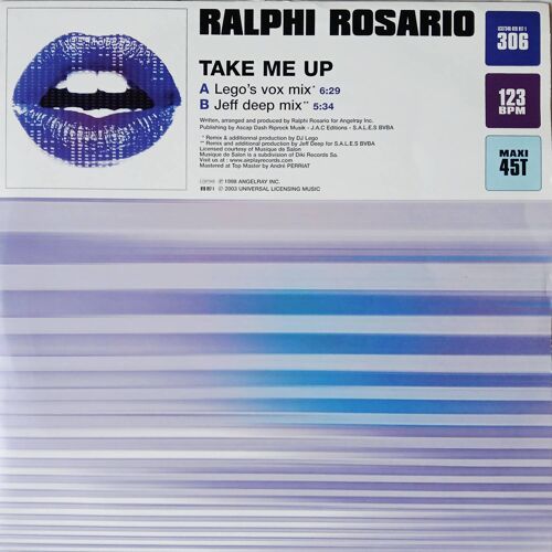 Ralphi Rosario "Take Me Up" Vinyle