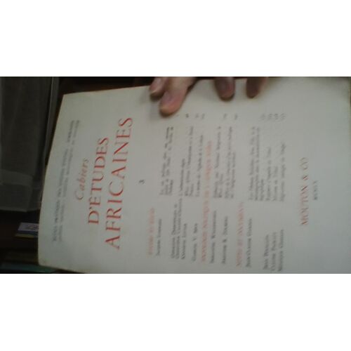 Cahiers D Etudes Africaines 3