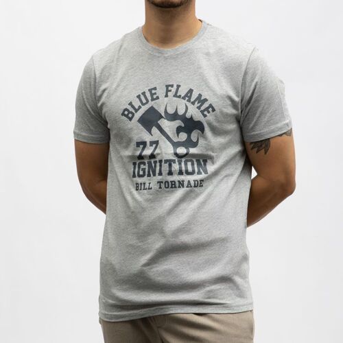 Tee Shirt Slub Print Hom Bill Tornade 24360 Homme Bill Tornade