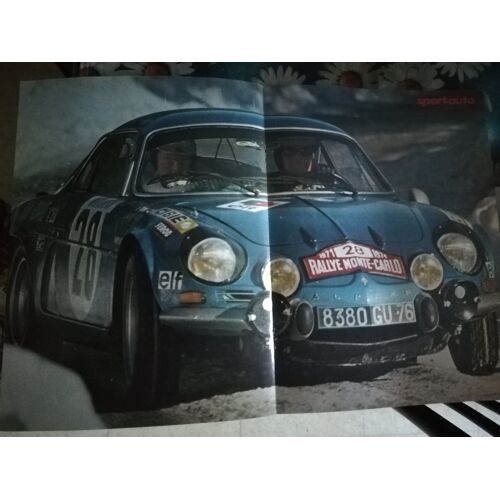 Poster Alpine A110 1600s Andersson Monte Carlo 1971