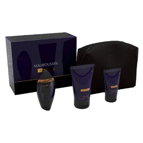 Mauboussin Private Club Coffret Eau De Parfum, Gel Douche, Baume Après-Rasage & Trousse 