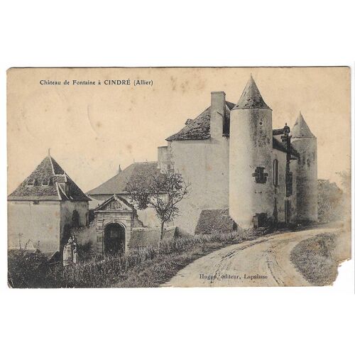 Carte Postale Château De Fontaine À Cindré , Allier , 29 Juin 05 ( 1905 )